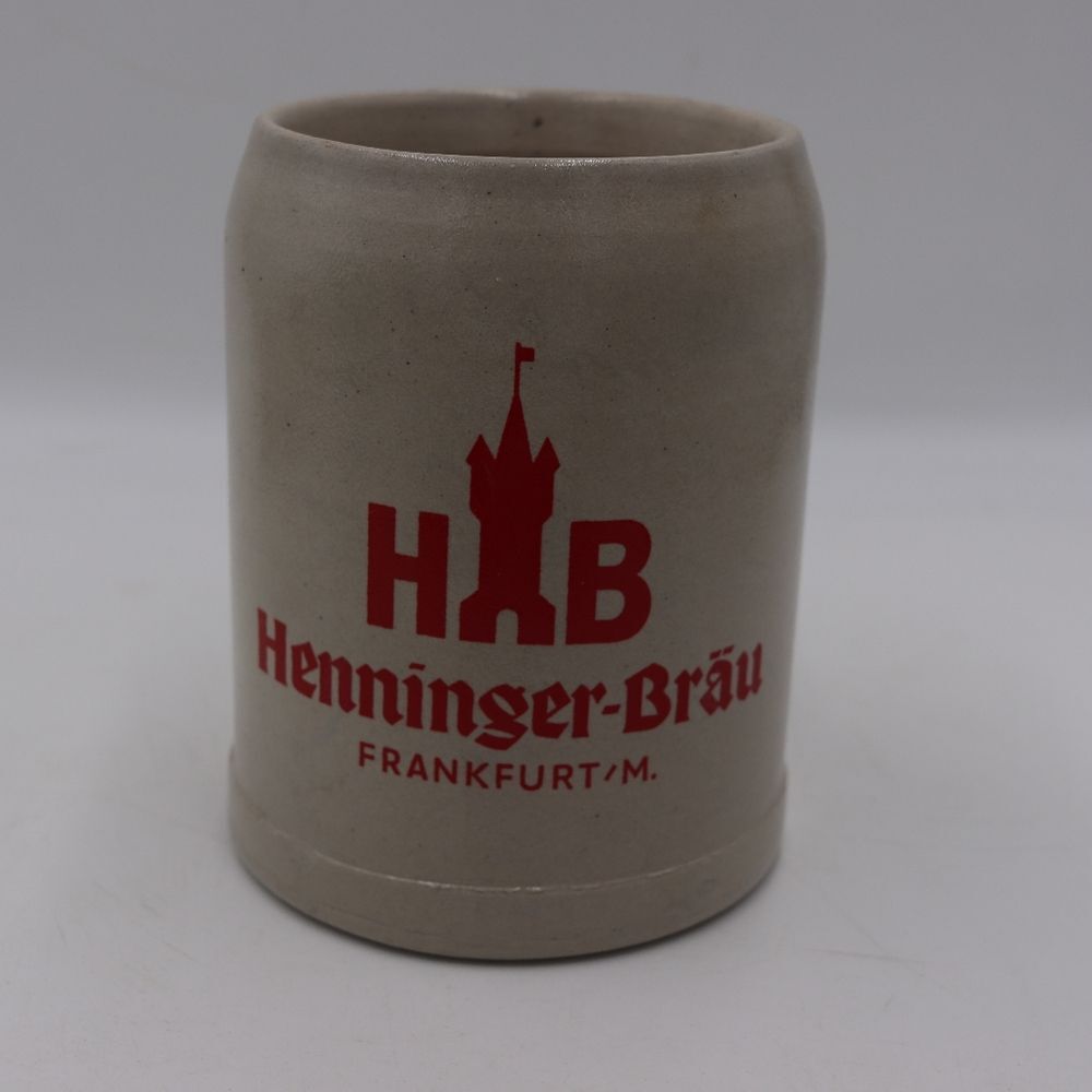 Vintage HB Henninger Bräu Heavy Handmade Mug Stein Frankfurt Germany Mug